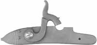 English Durs Egg - London right Percussion Conversion Lock, by L&R